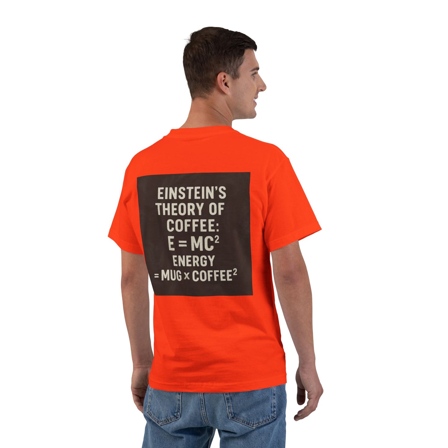 Einstein's Theory Of Coffee Men's Short-Sleeve Crewneck Tee