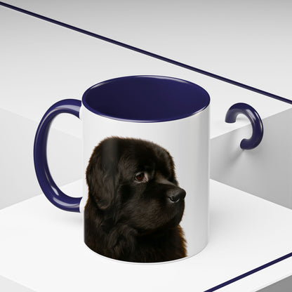 Newfie Head 2-Tone Coffee Mug
