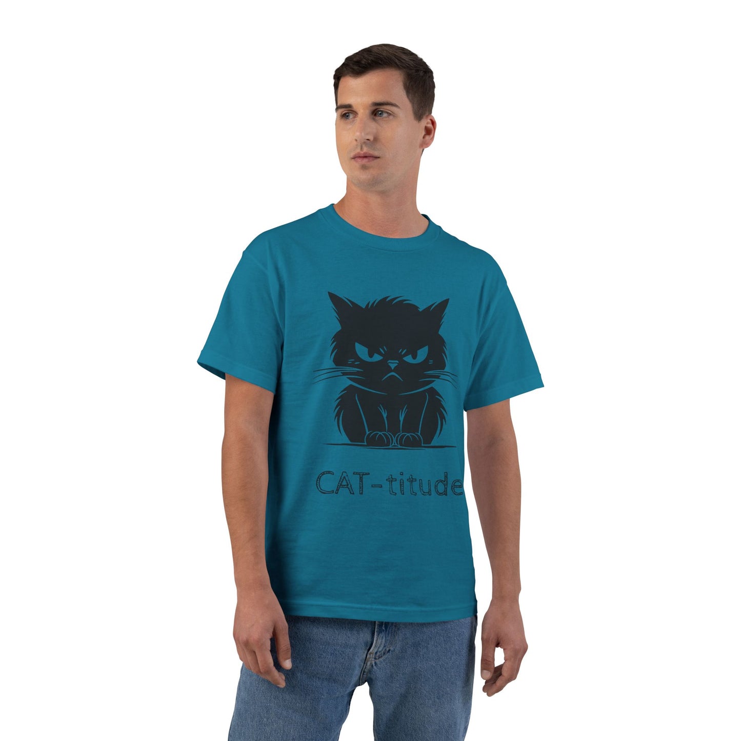 CAT-titude Men's Short-Sleeve Crewneck Tee