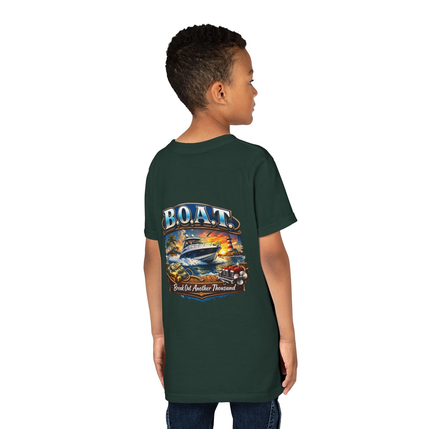 B.O.A.T. Youth Unisex Short Sleeve Crewneck Tee
