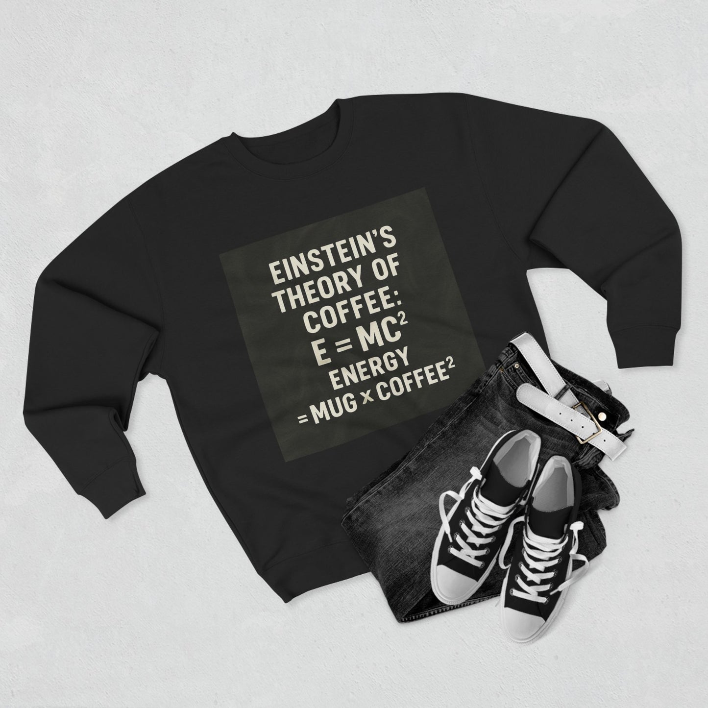 Einstein's Theory Of Coffee Unisex Crewneck Sweatshirt