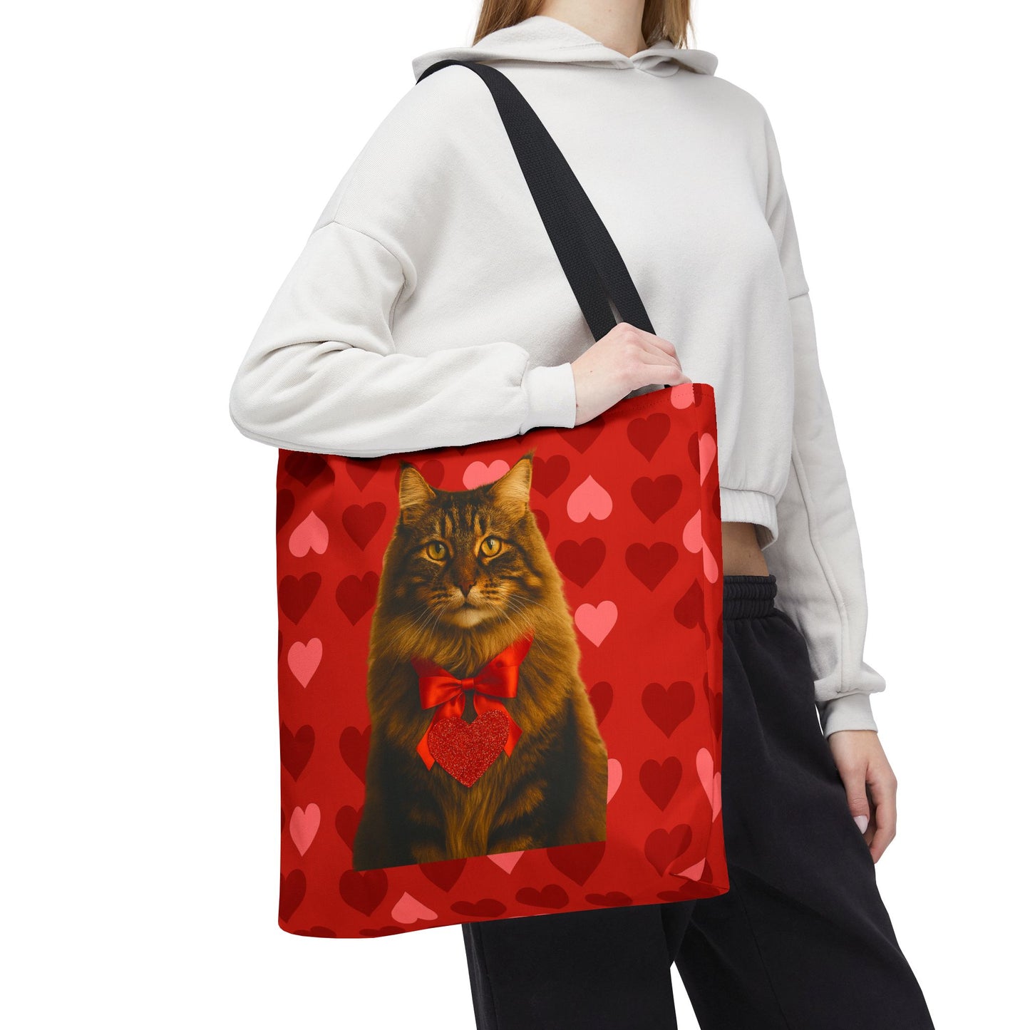 Cupid's Companion Cat Tote Bag