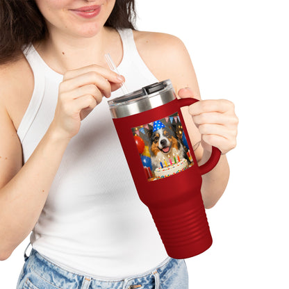 Birthday Buddy Aussie Insulated Travel Mug