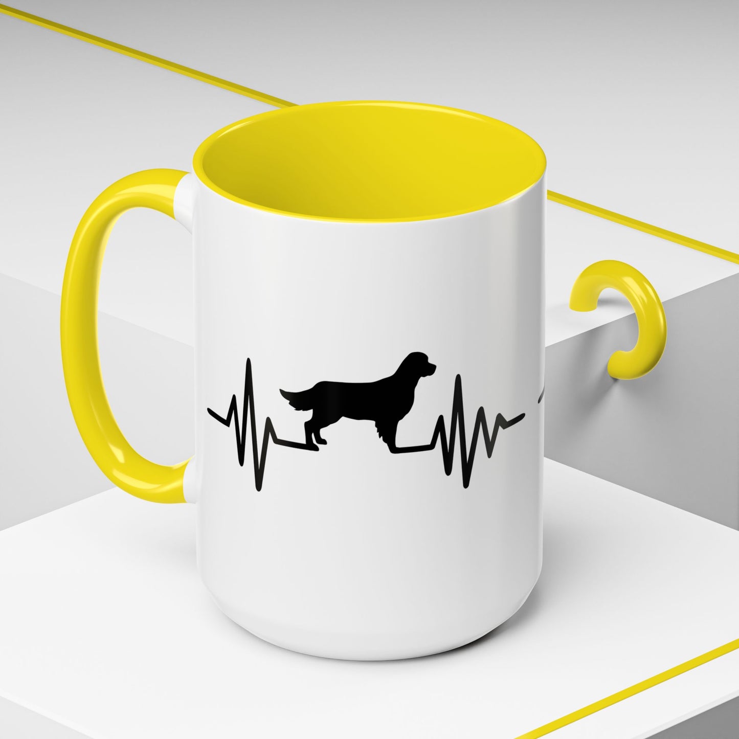 My Heart Beats For Goldens 2-Tone Coffee Mug