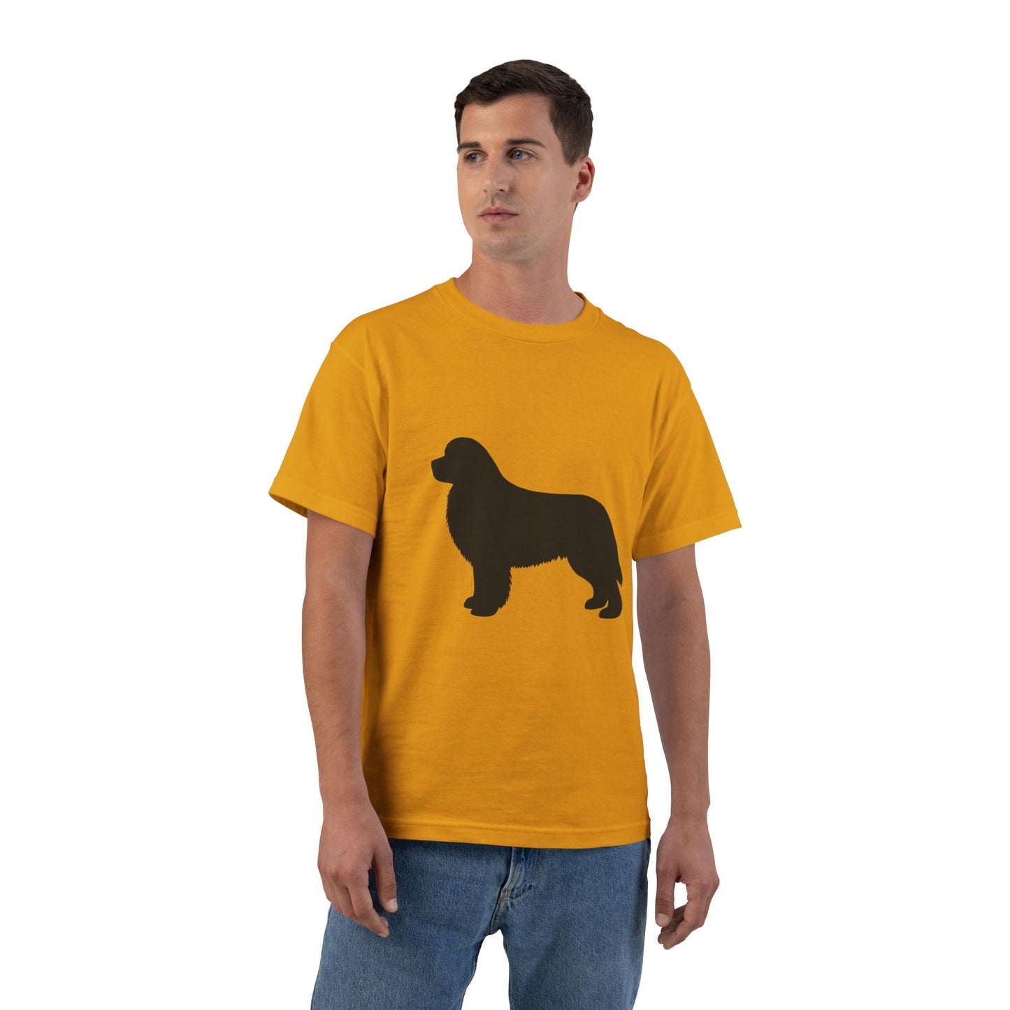 Newfie Silhouette Men's Short-Sleeve Crewneck Tee