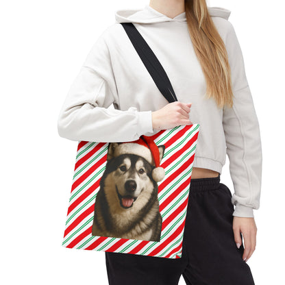 Santa Paws Malamute Tote Bag