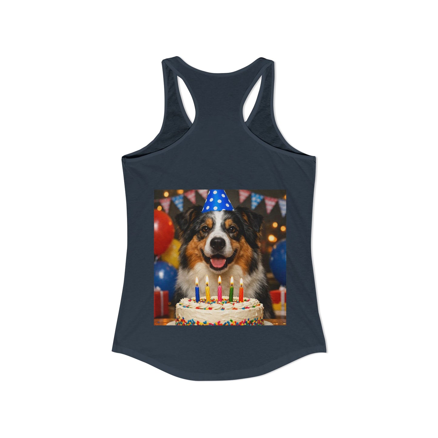 Birthday Buddy Aussie Women's Racerback Tank