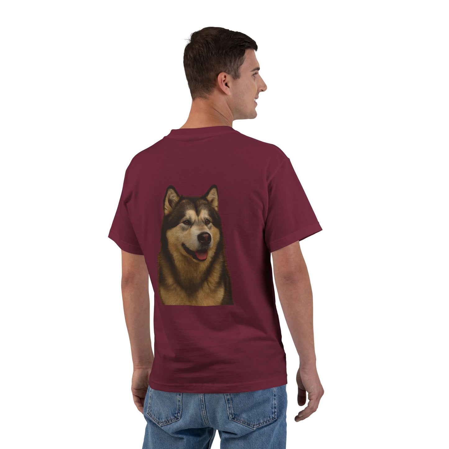 Malamute Head Men's Short-Sleeve Crewneck Tee