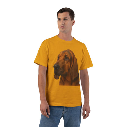 Bloodhound Head Men's Short-Sleeve Crewneck Tee