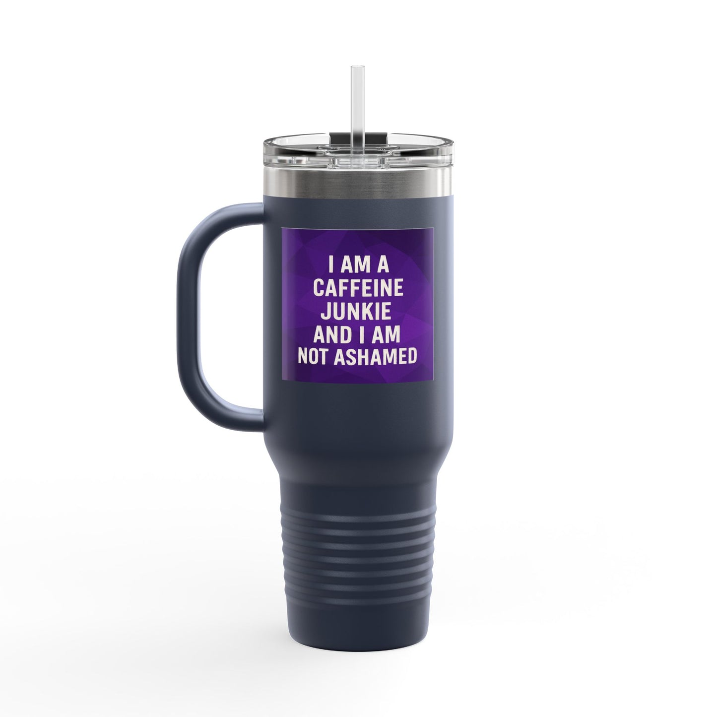 Caffeine Junkie Insulated Travel Mug