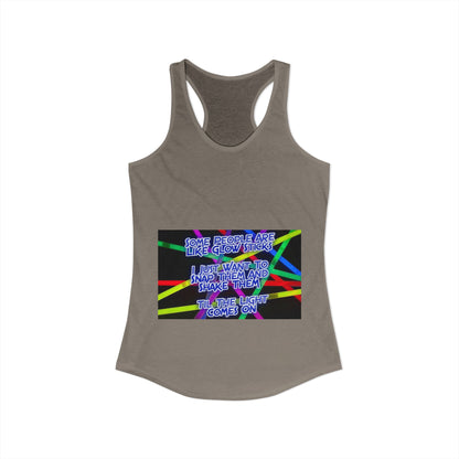 Glow Sticks Women's Racerback Tank