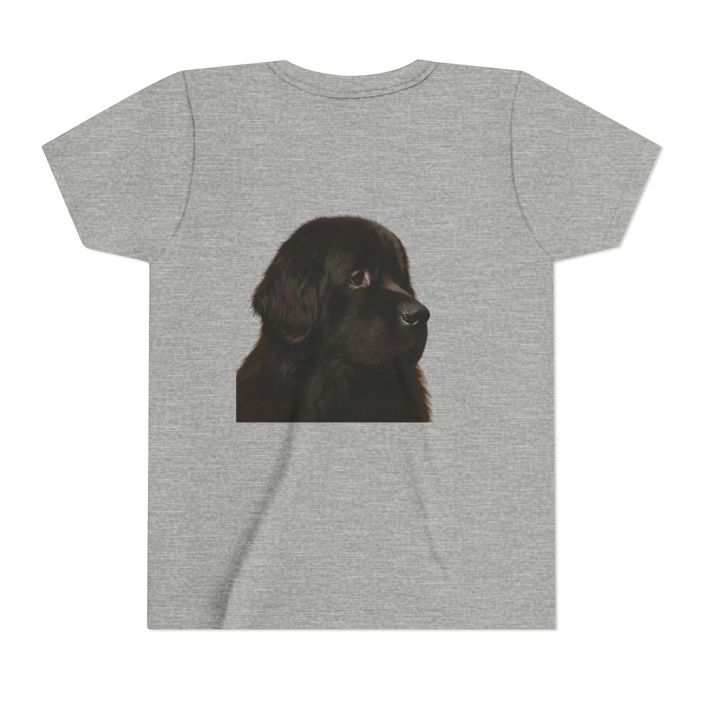 Newfie Head Youth Unisex Short Sleeve Crewneck Tee