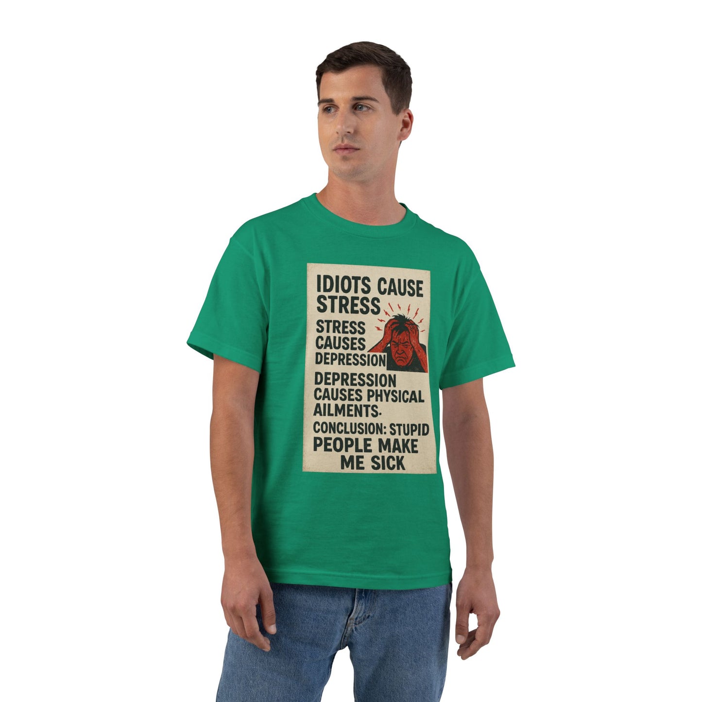 Stupid People Men's Short-Sleeve Crewneck Tee