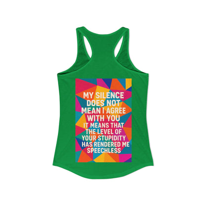 Speechless Women's Racerback Tank