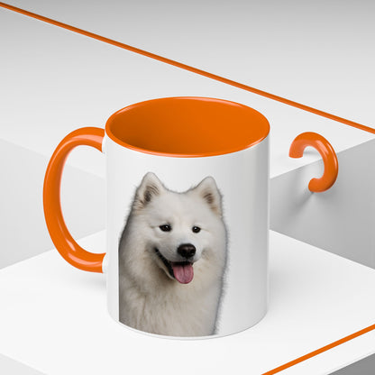 Samoyed Head 2-Tone Coffee Mug