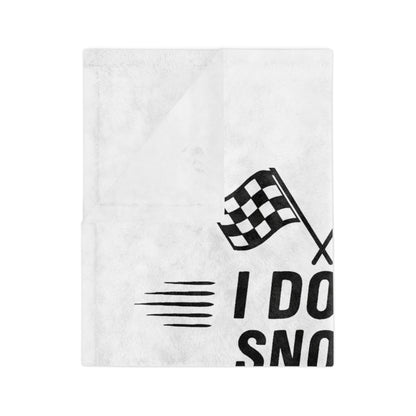 I Don't Snore Velveteen Microfiber Blanket