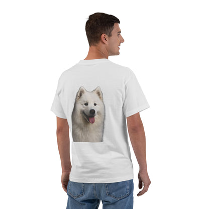 Samoyed Head Men's Short-Sleeve Crewneck Tee