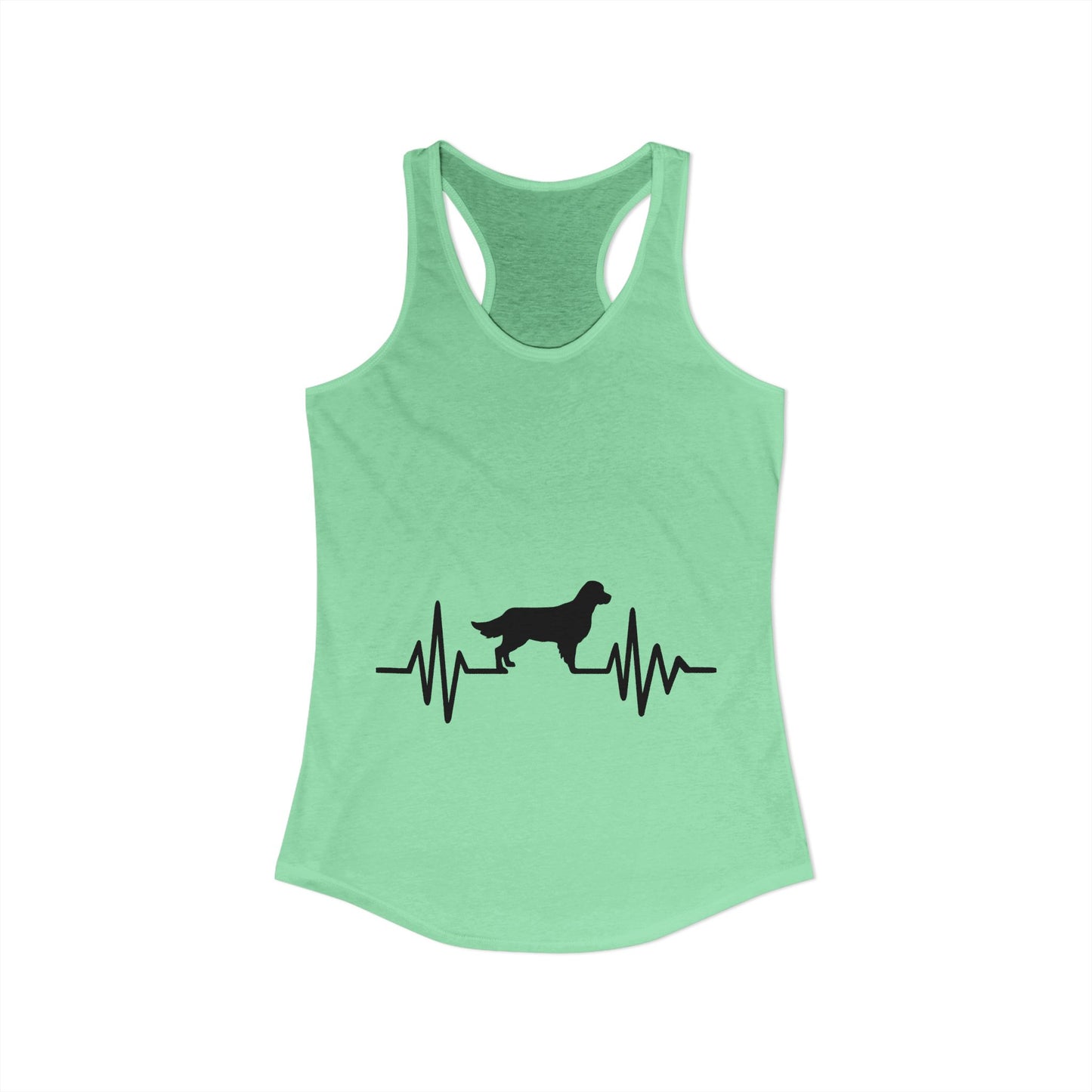 My Heart Beats For Goldens Women's Racerback Tank