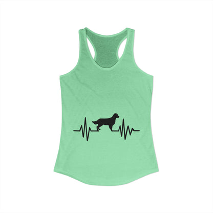 My Heart Beats For Goldens Women's Racerback Tank
