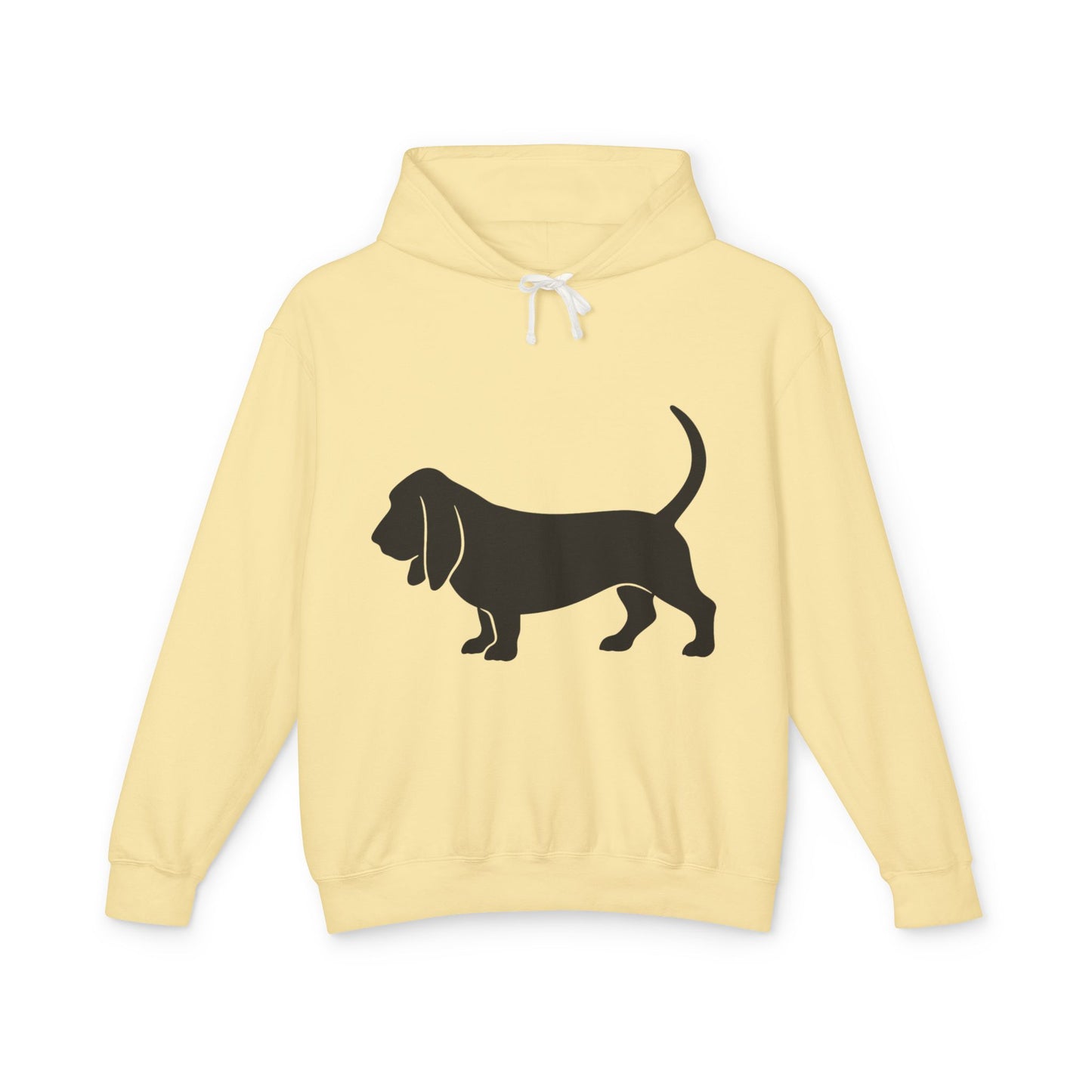 Basset Silhouette Unisex Lightweight Hoodie