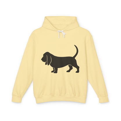 Basset Silhouette Unisex Lightweight Hoodie