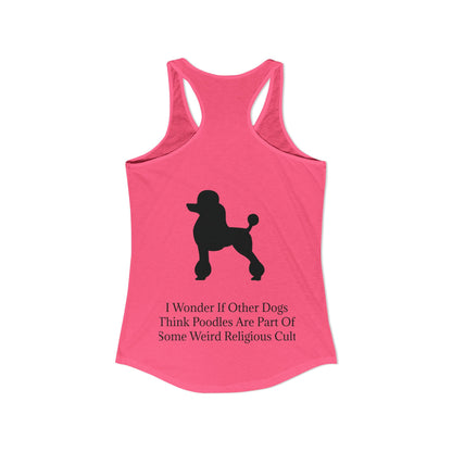 I Wonder Women's Racerback Tank