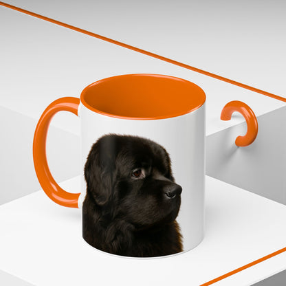 Newfie Head 2-Tone Coffee Mug