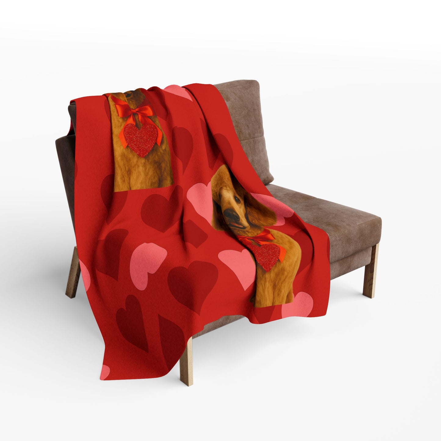 Cupid's Companion Poodle Arctic Fleece Blanket