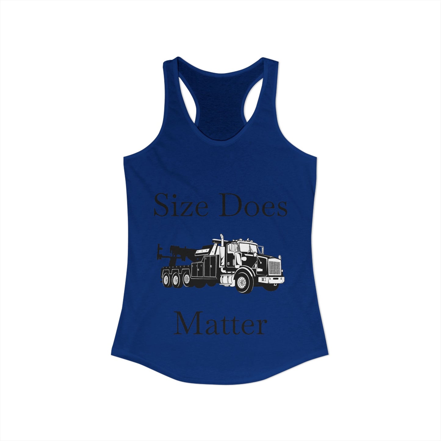 Size Does Matter Women's Racerback Tank