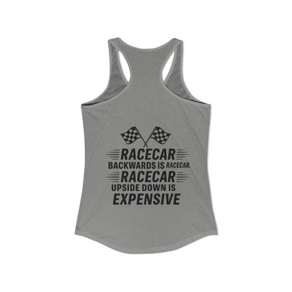Racecar Backwards Women's Racerback Tank