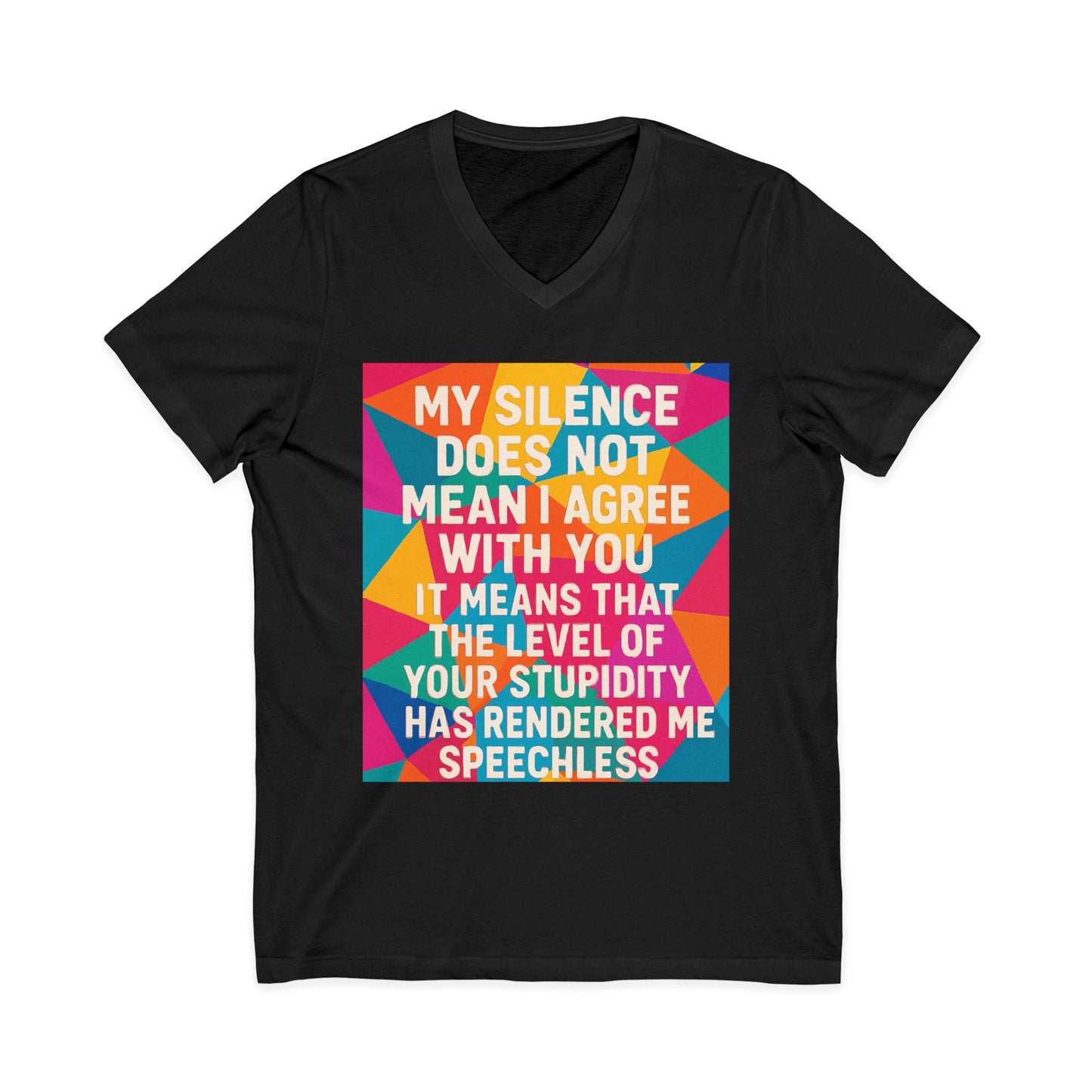 Speechless Unisex Short Sleeve V-Neck Tee