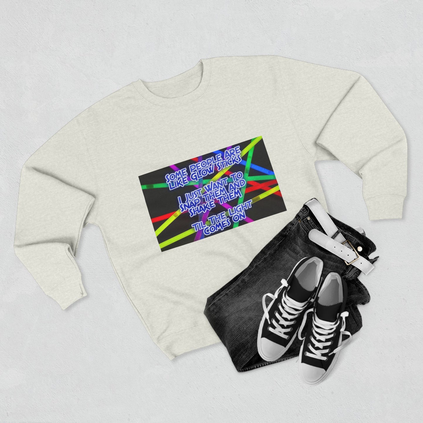 Glow Sticks Unisex Crewneck Sweatshirt