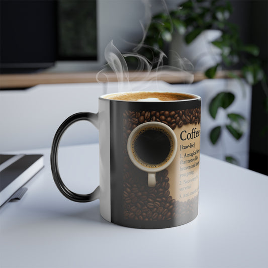 Coffee Defintiiton Color Changing Mug