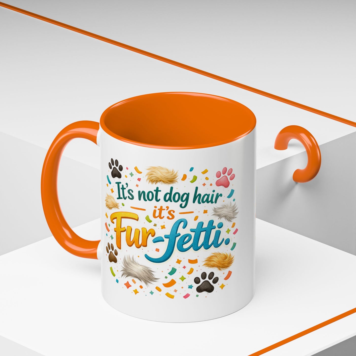 Fur-Fetti Dog 2-Tone Coffee Mug