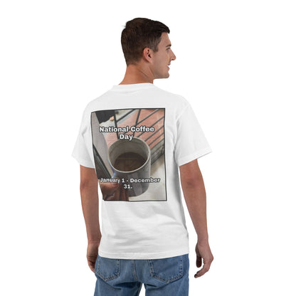 National Coffee Day Men's Short-Sleeve Crewneck Tee