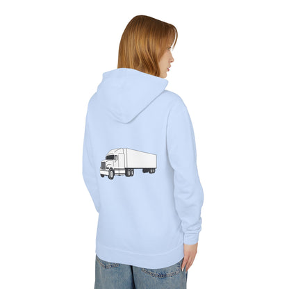 Semi Truck Unisex Lightweight Hoodie