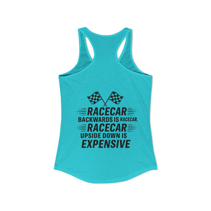 Racecar Backwards Women's Racerback Tank