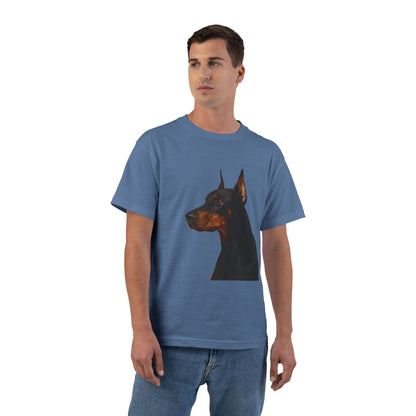 Doberman Head Men's Short-Sleeve Crewneck Tee