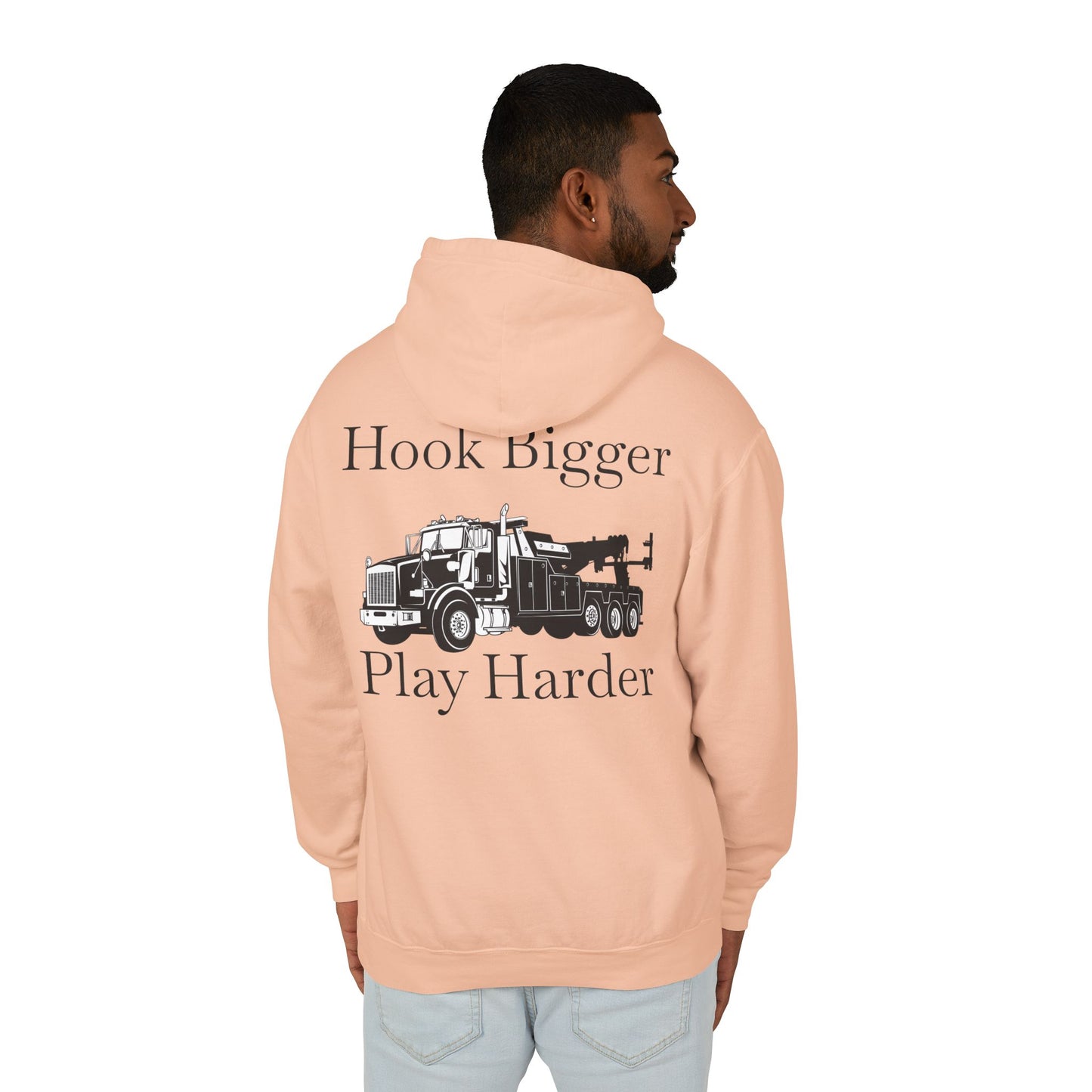 Hook Bigger Heavy Tow Truck Unisex Lightweight Hoodie