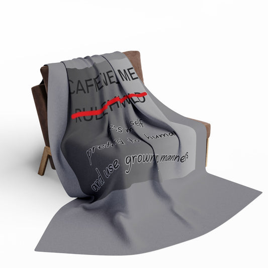 Caffeine Lets Me Arctic Fleece Blanket
