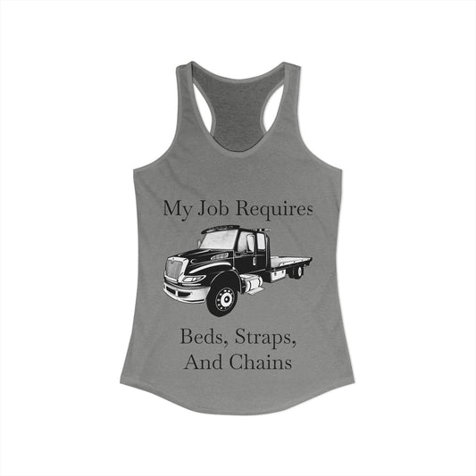 Beds, Straps, And Chains Women's Racerback Tank
