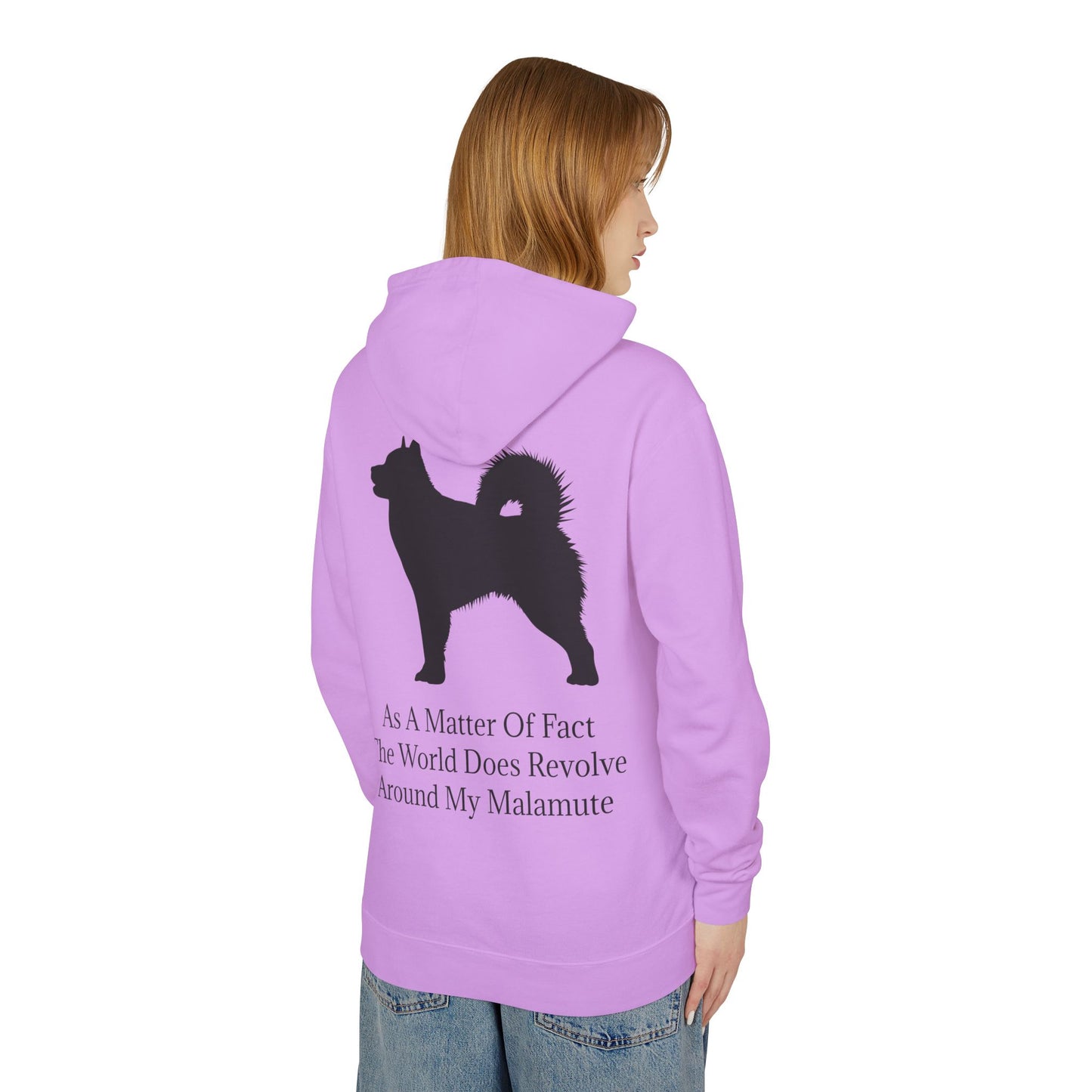Matter Of Fact Malamute Unisex Lightweight Hoodie