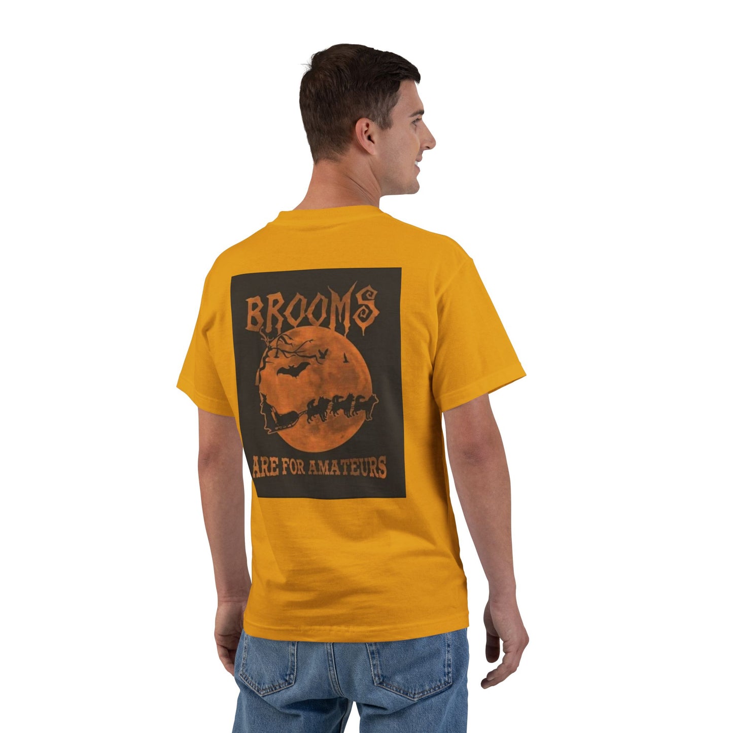 Brooms Are For Amateurs Men's Short-Sleeve Crewneck Tee