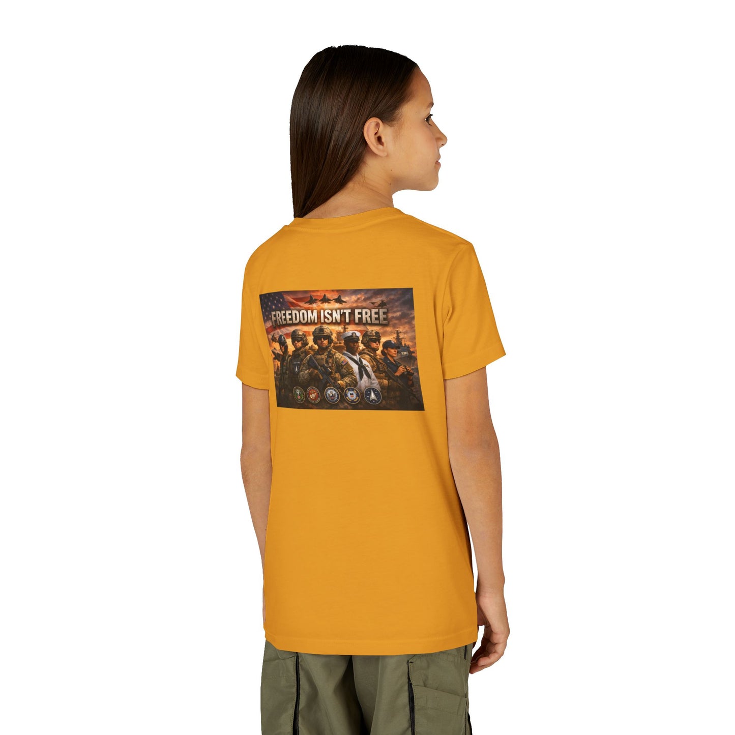Freedom Isn't Free Youth Unisex Short Sleeve Crewneck Tee