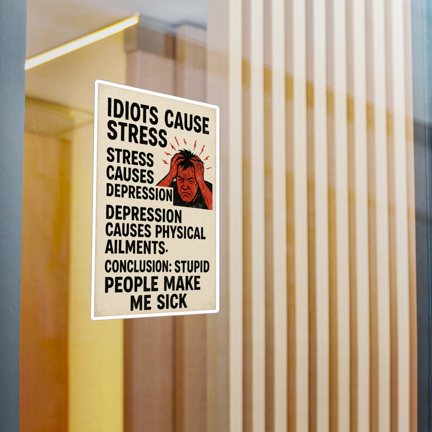 Stupid People Vinyl Decal