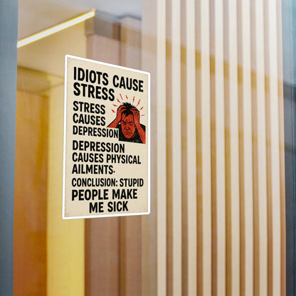 Stupid People Vinyl Decal