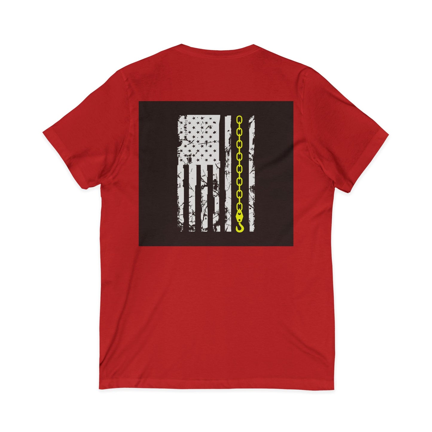Thin Yellow Line Unisex Short Sleeve V-Neck Tee