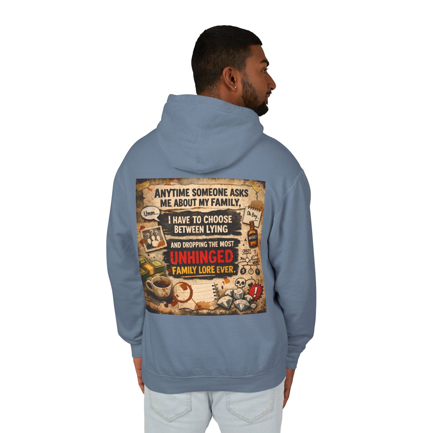 Unhinged Family Unisex Lightweight Hoodie