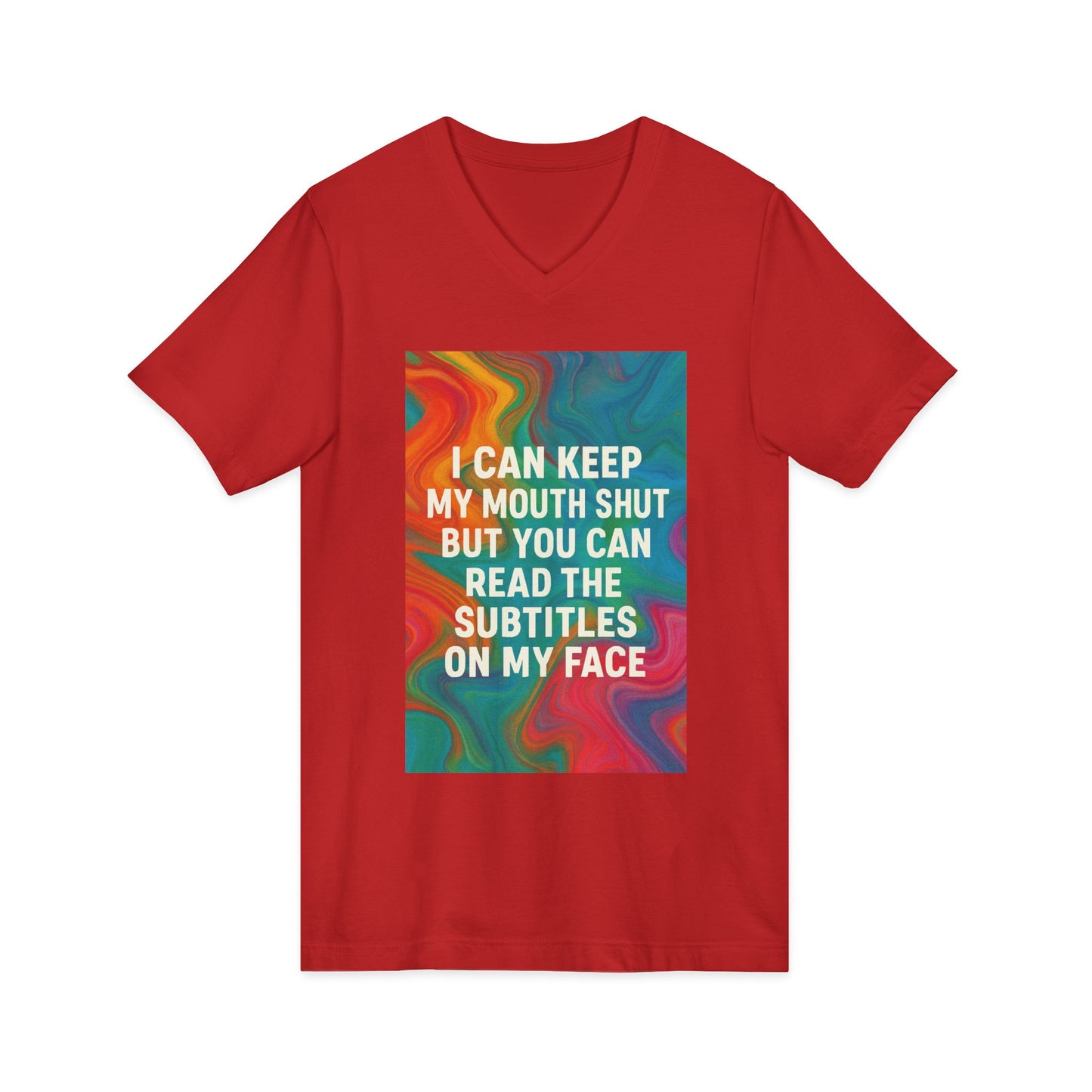 Subtitles Unisex Short Sleeve V-Neck Tee