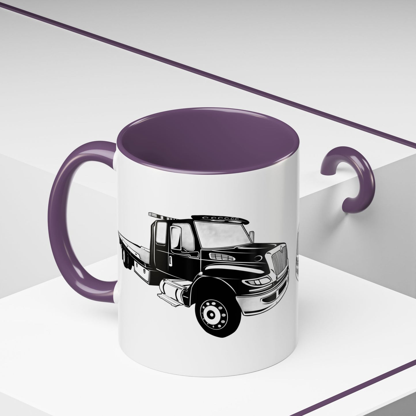 Flatbed Tow Truck 2-Tone Coffee Mug